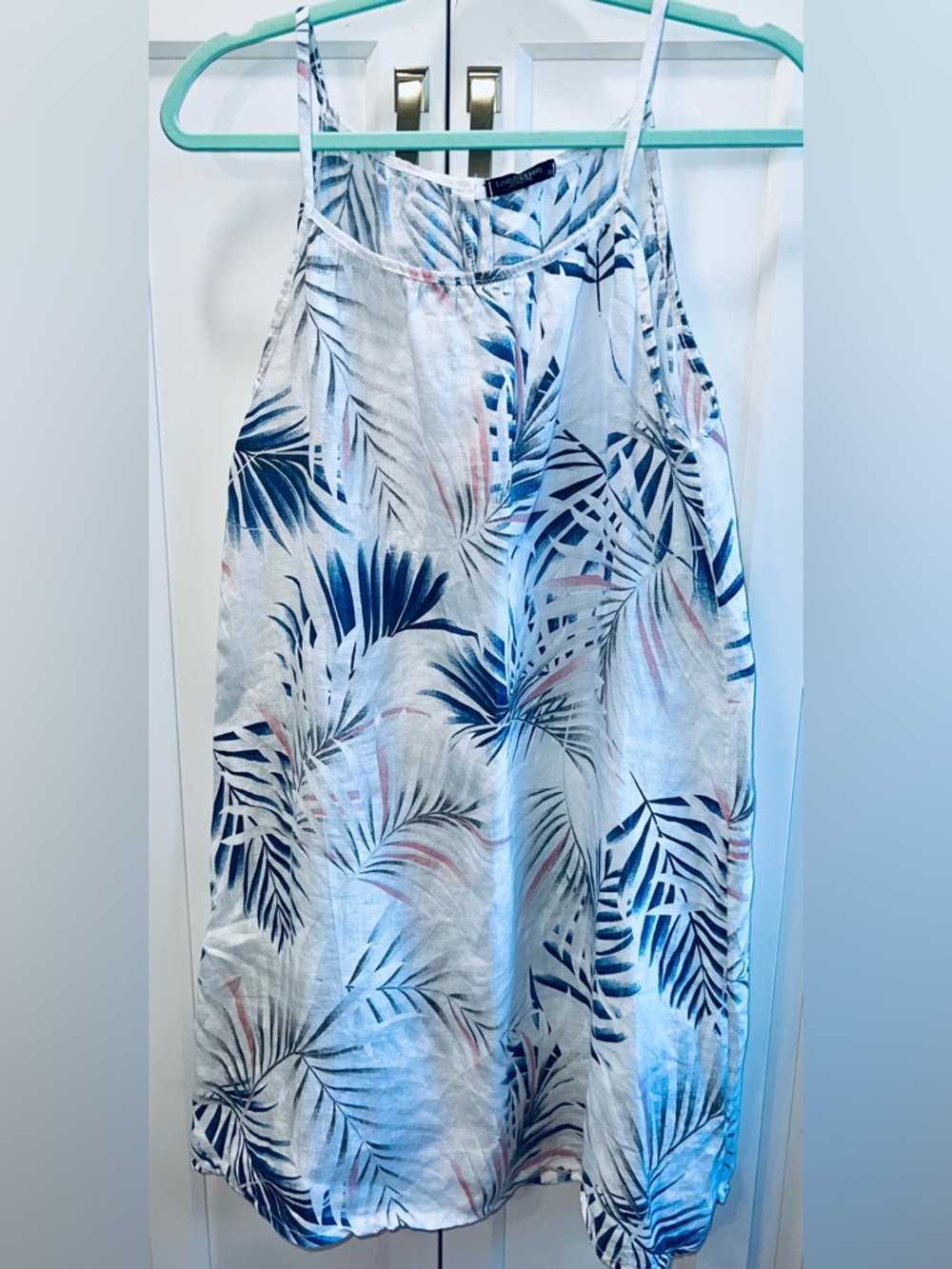 Lungo L’arno Tropical Print Midi Dress.  Size Medium.  Soft and Breezy.